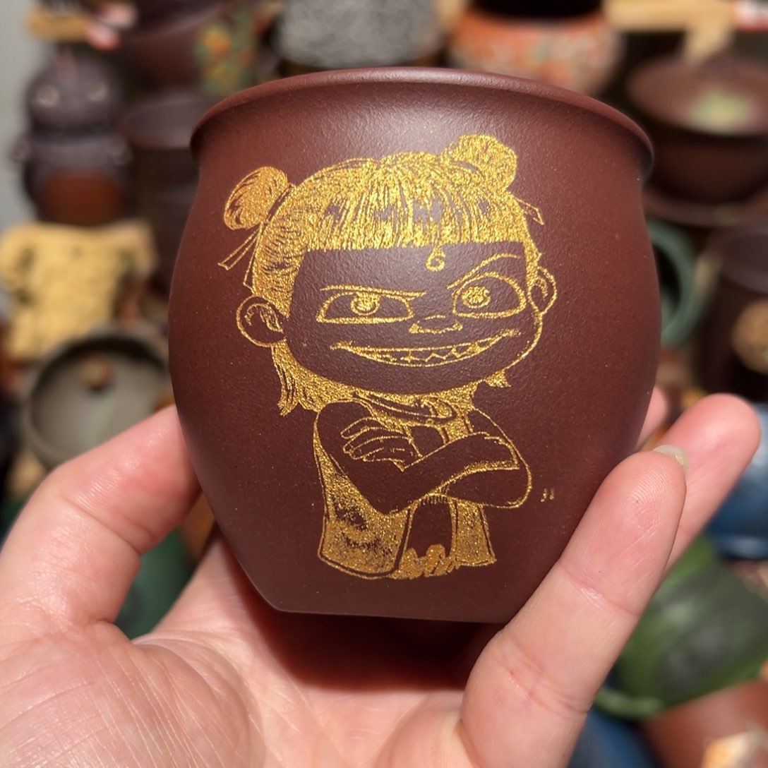 紫砂茶杯宜兴紫砂主人杯