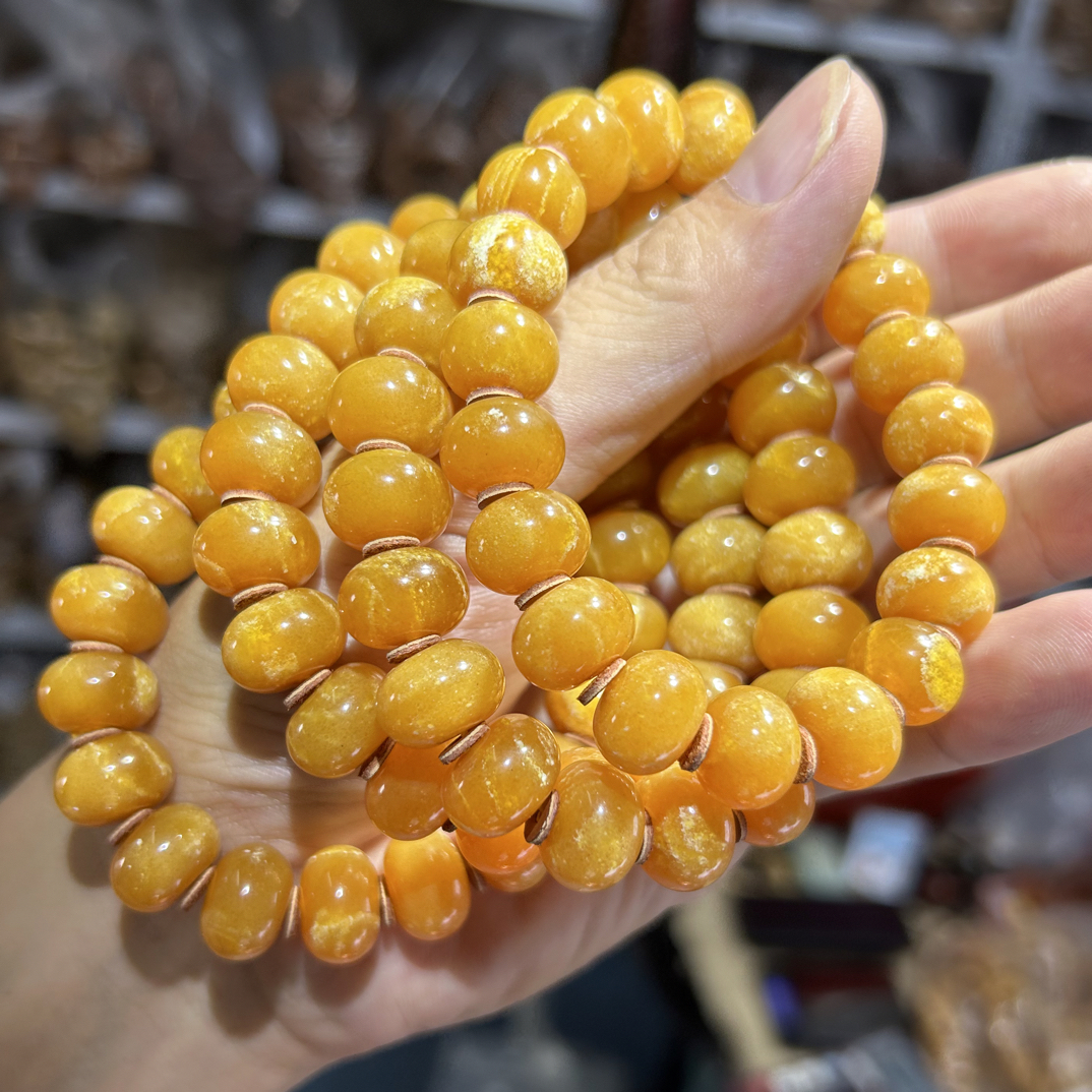 13黄妖花算盘珠手串多样性发其一