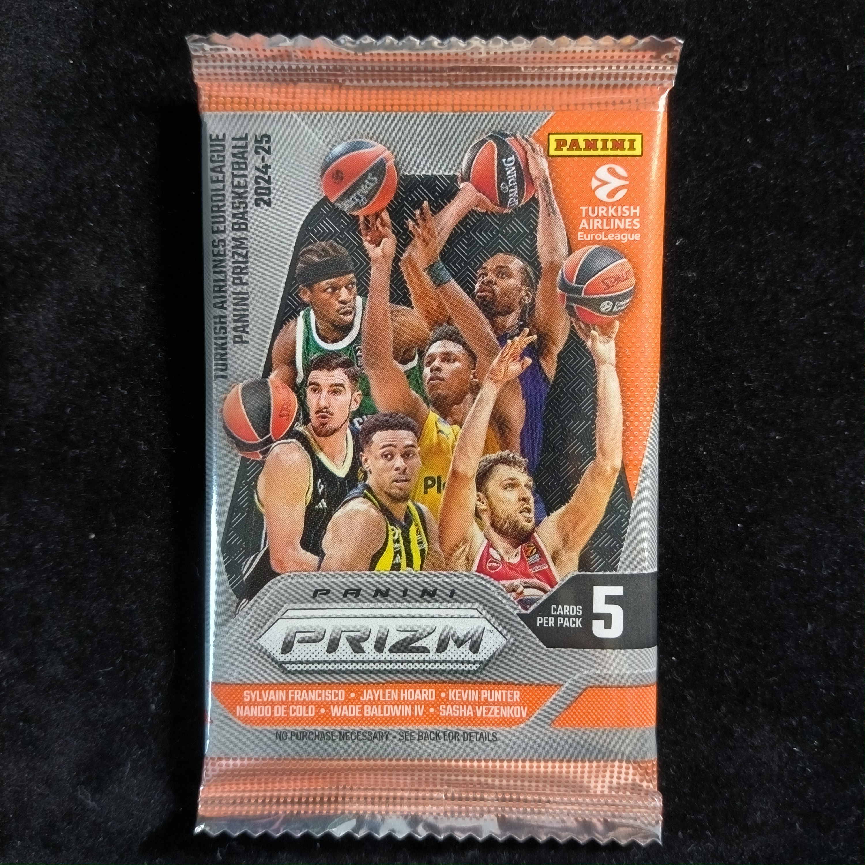 （拆卡）2024-25 Panini 欧洲联赛 prizm hobby盲盒 篮球球星卡
