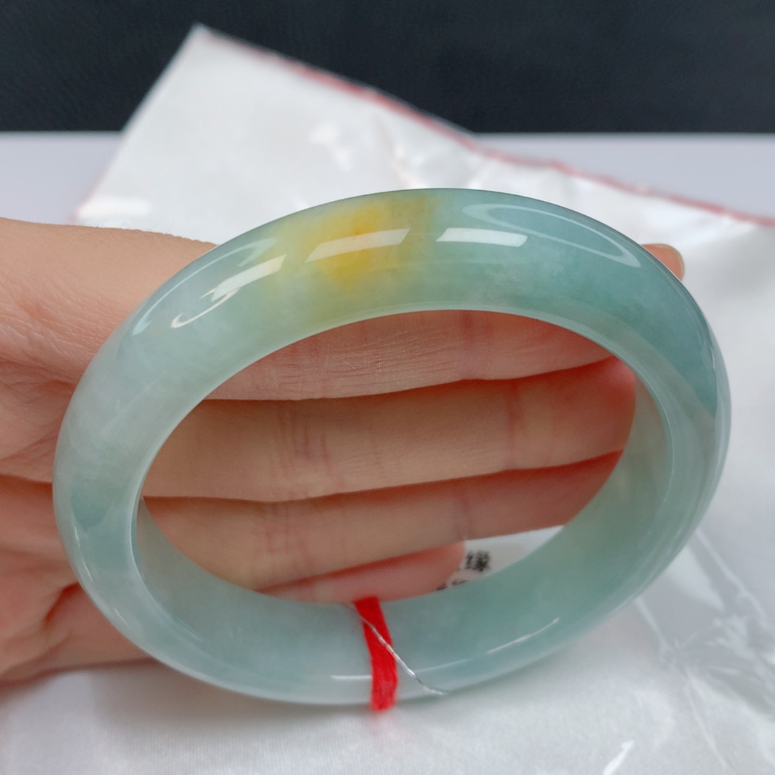 翡翠手镯未镶嵌55.7正圈