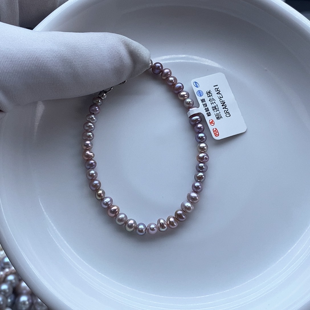 淡水珍珠颈饰银S925镶嵌