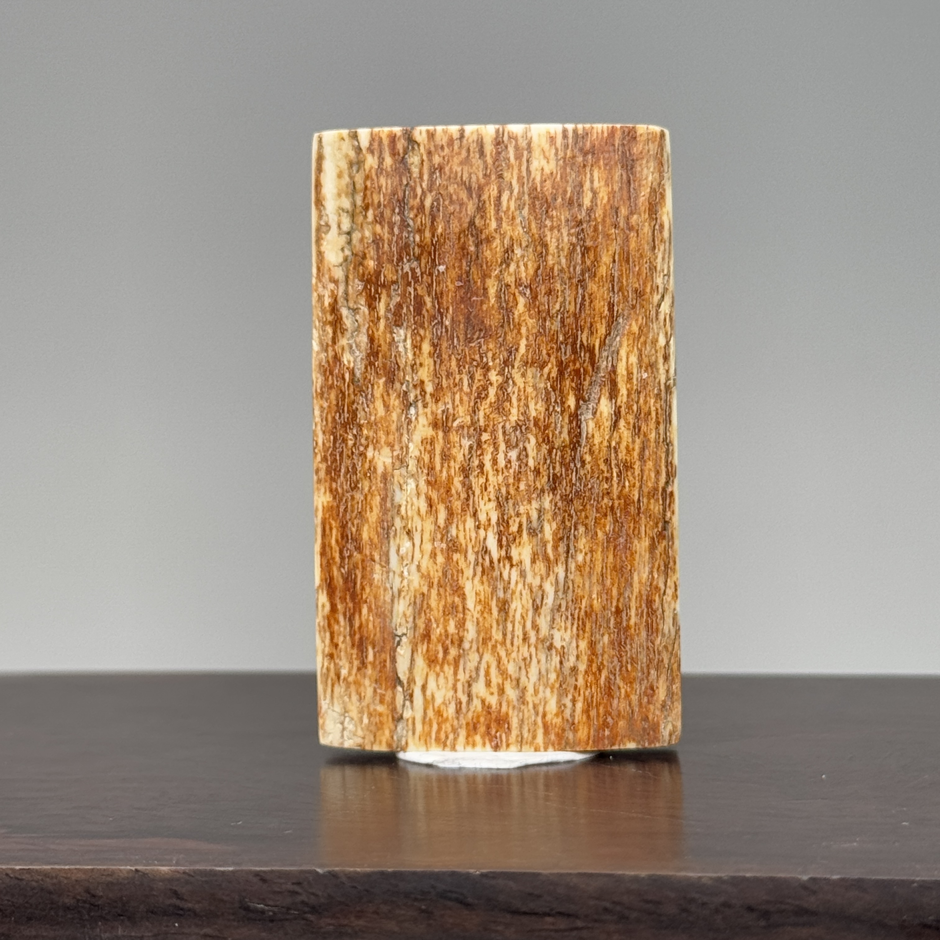 DEZHI/德志50*29*7mm17.4g无事牌吊坠天然猛犸牙K362