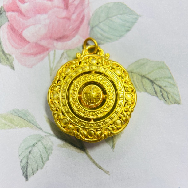 足金饰品/新款祥云福转八宝罗盘（圆扣）/3.02/1B5B1862/h