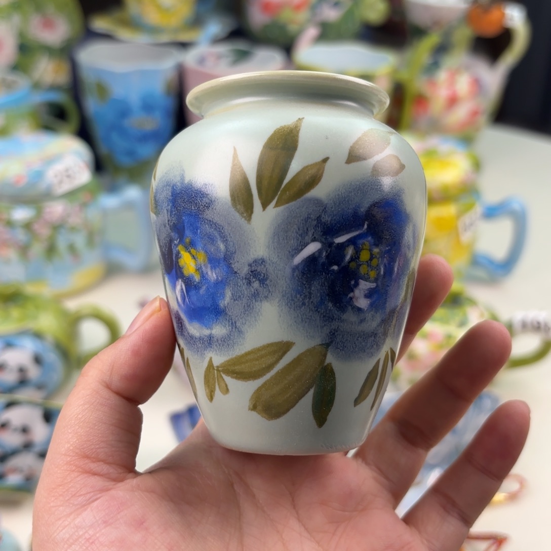 景德镇手绘高温釉下彩陶瓷茶具