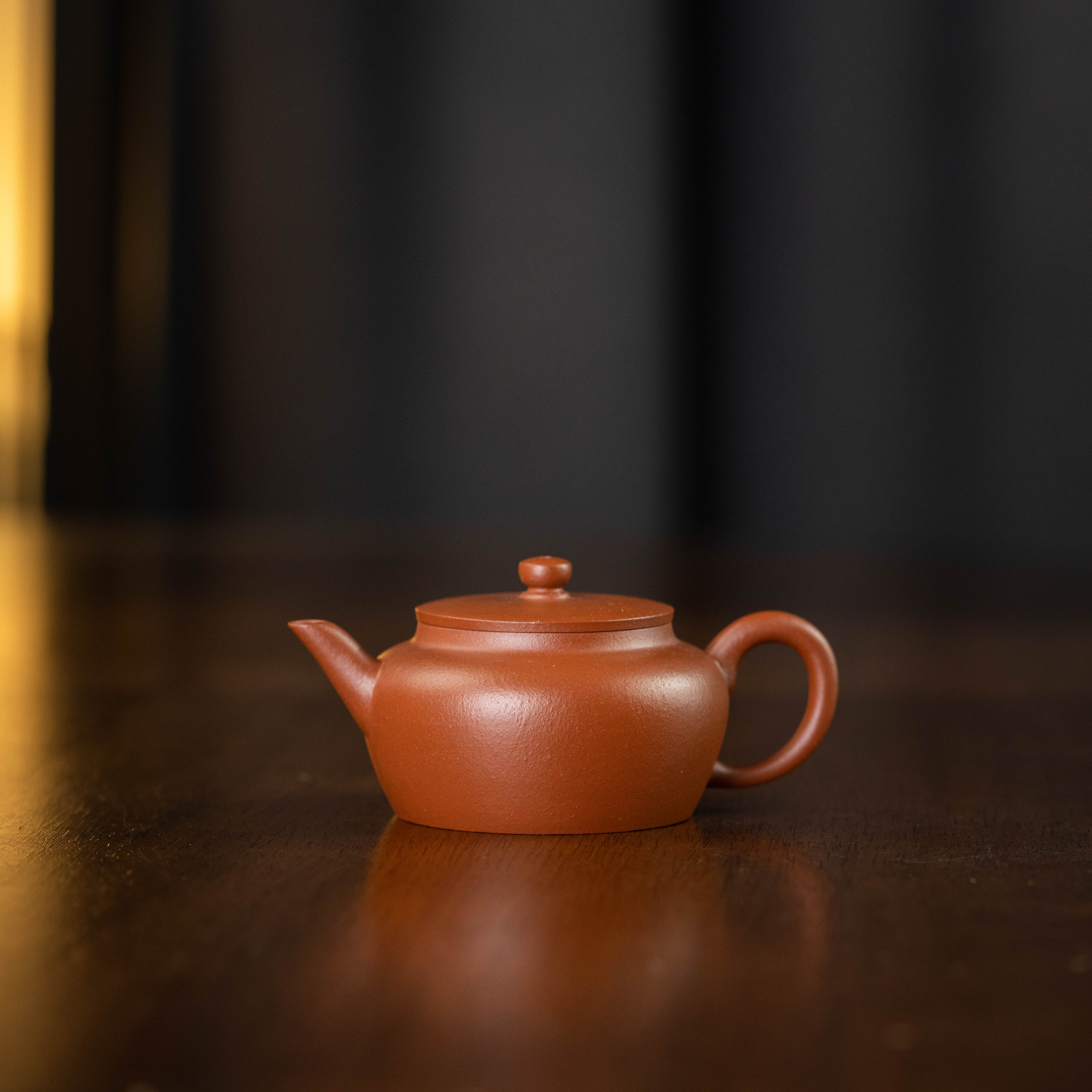 【慕砂造办】桑扁（刻款）朱泥 80cc 家用紫砂壶