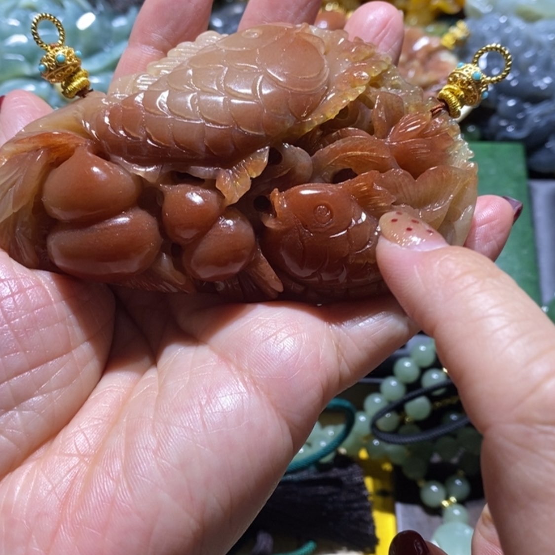 【闪购商品】岫玉毛衣链未镶嵌