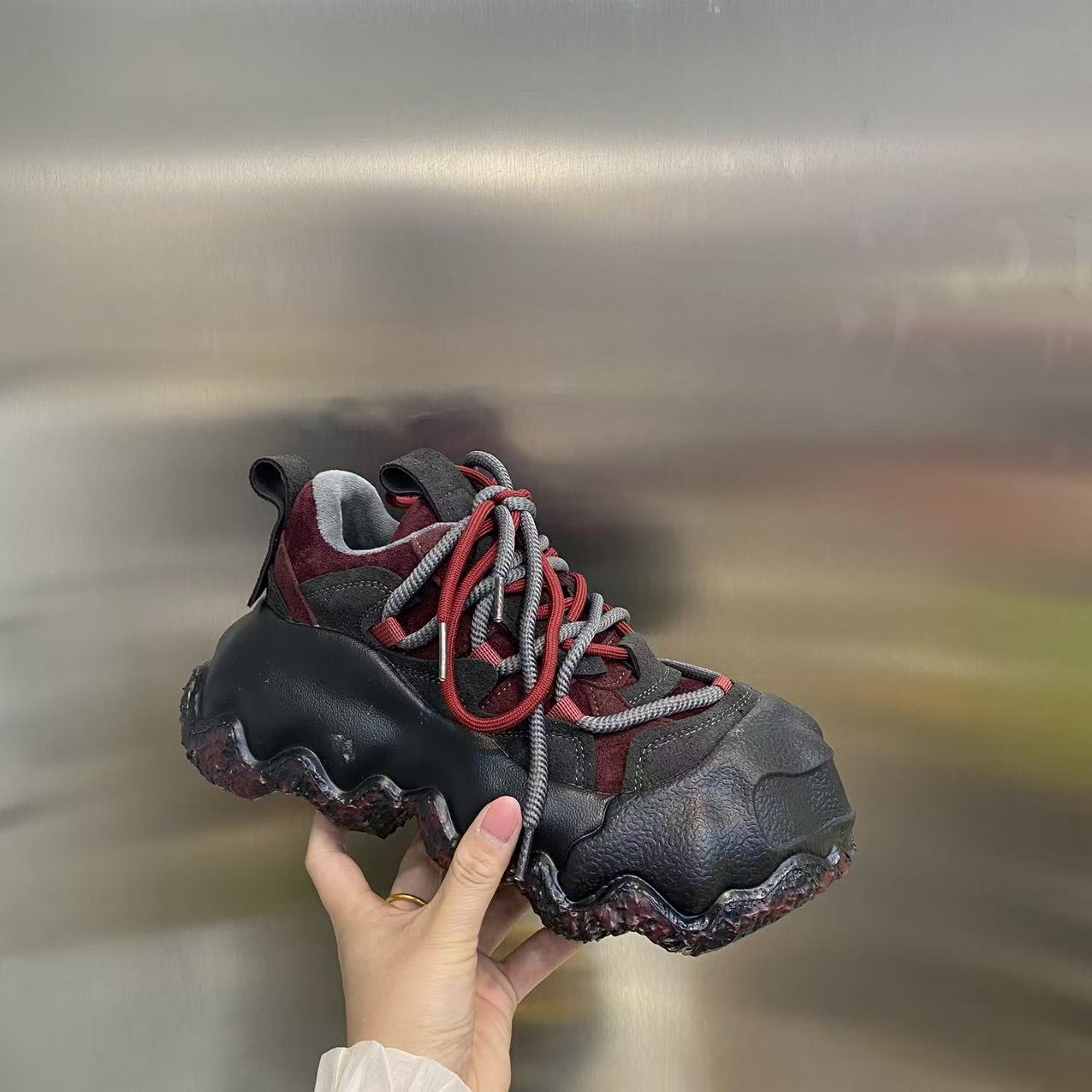 厚底大棉增高做旧老爹鞋99963