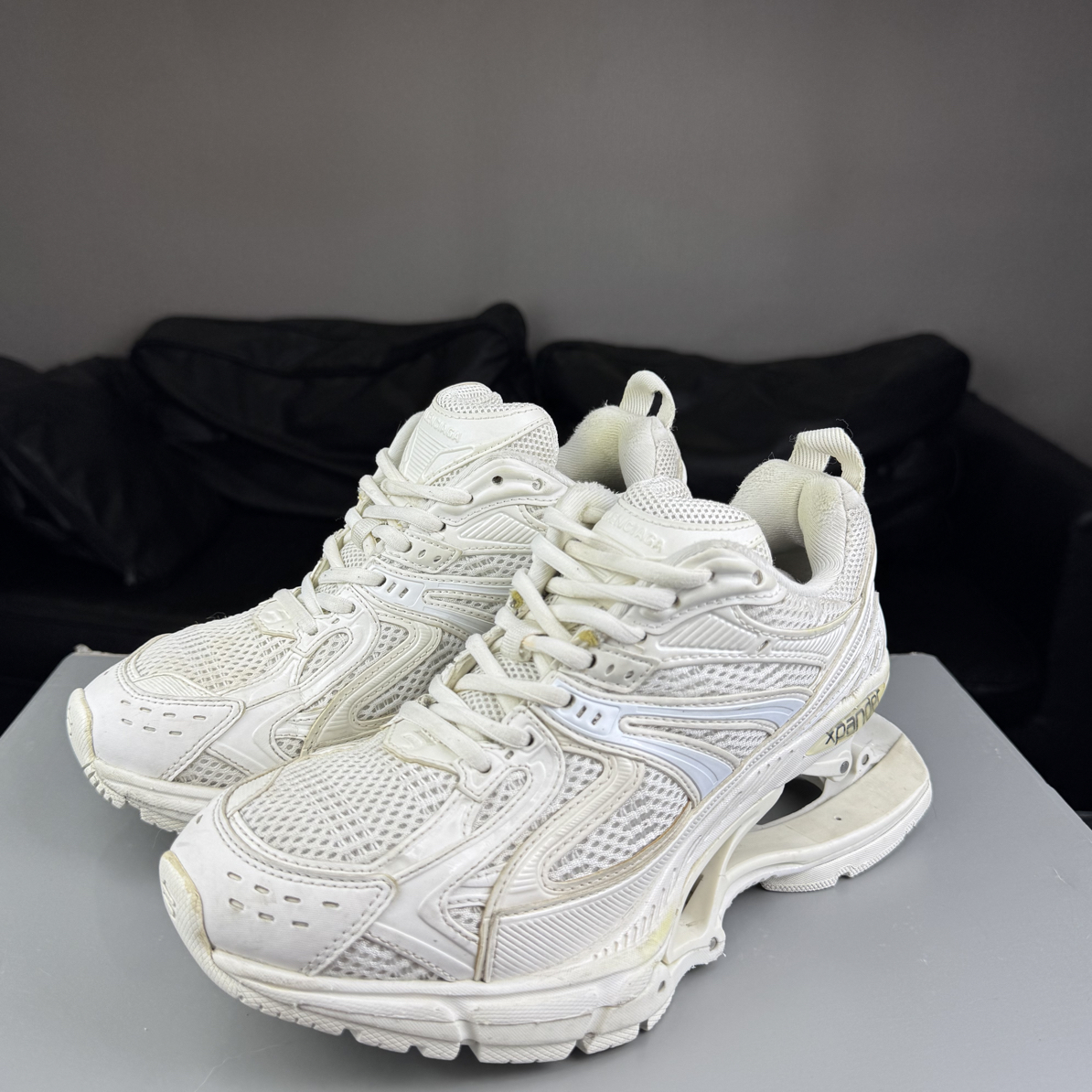 95新 Balenciaga/巴黎世家 X- pander弹簧鞋纯白36码原盒95新