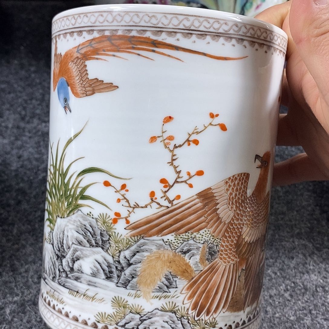 手工手绘陶瓷摆件工艺品