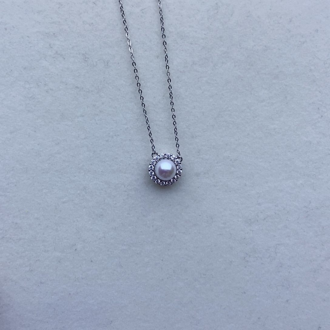 坠链均925银锆石7.5-8mm太阳花