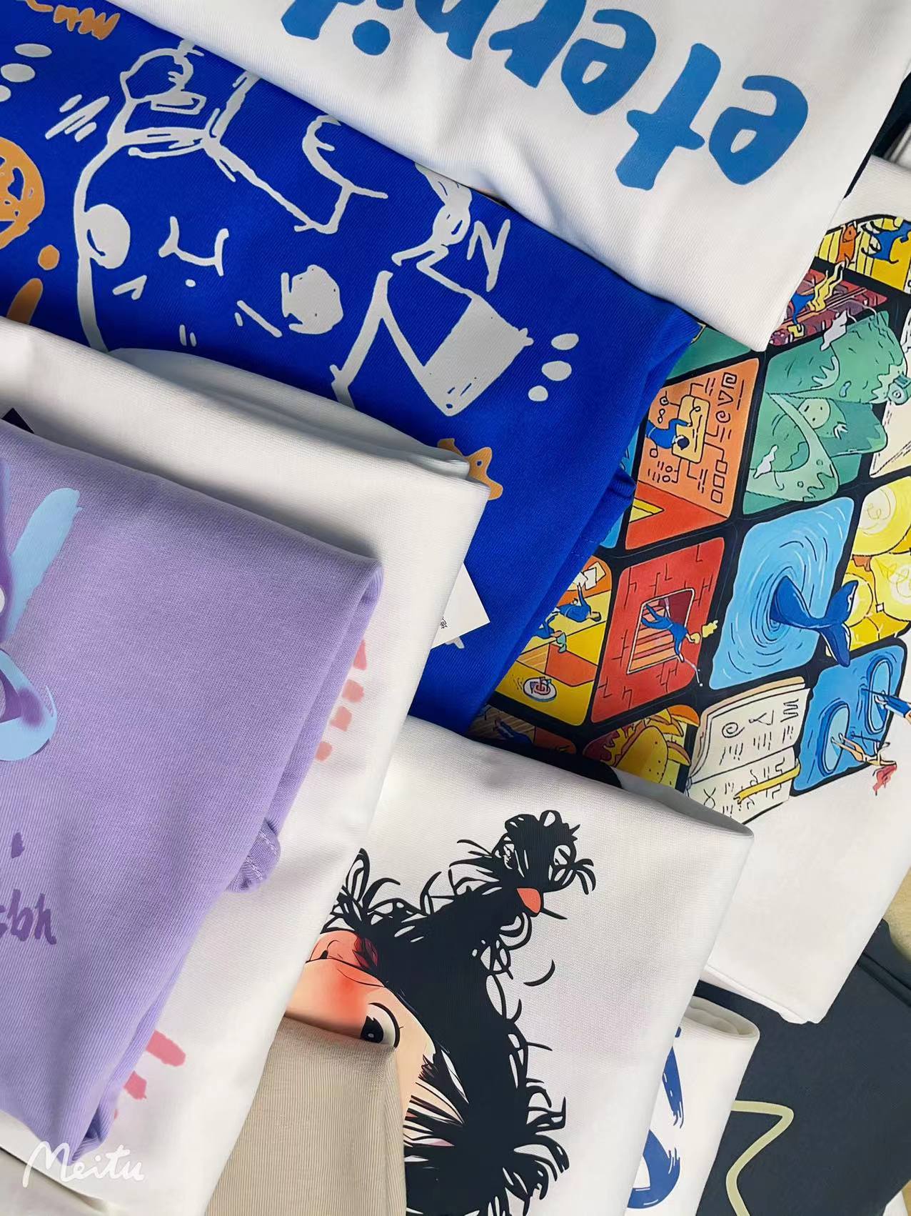 纯棉短袖【301-339】潮牌重磅夏季纯棉圆领T恤