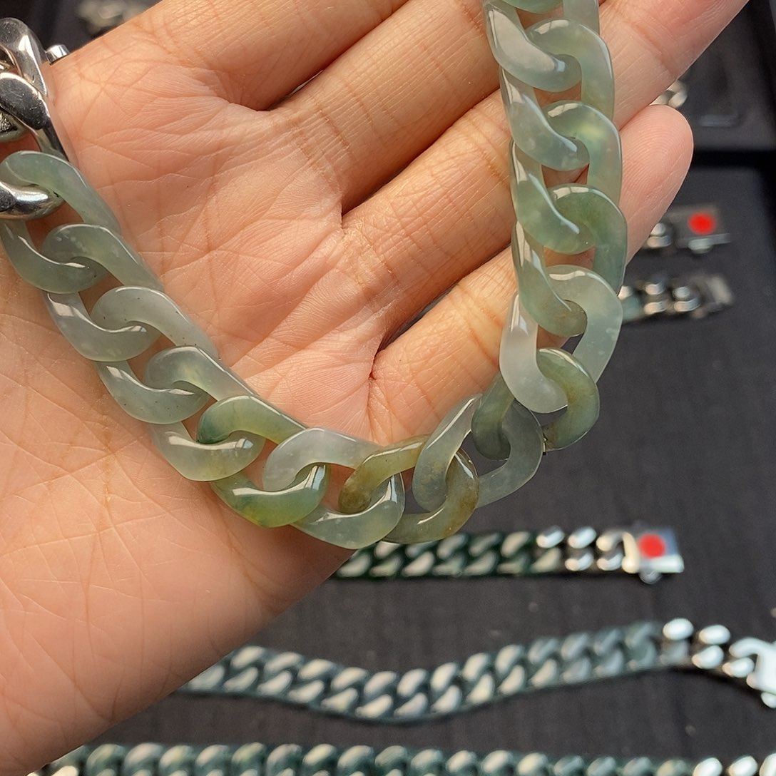 弭***狐翡翠未镶嵌手链翡翠手链