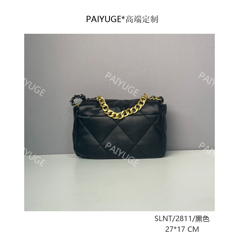 SLNT/2811/黑色 高端定制时尚女士手提包单肩包斜挎包2811