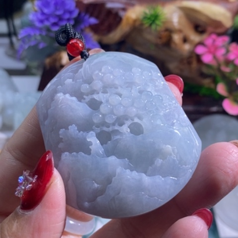 【闪购商品】颈饰未镶嵌翡翠山水