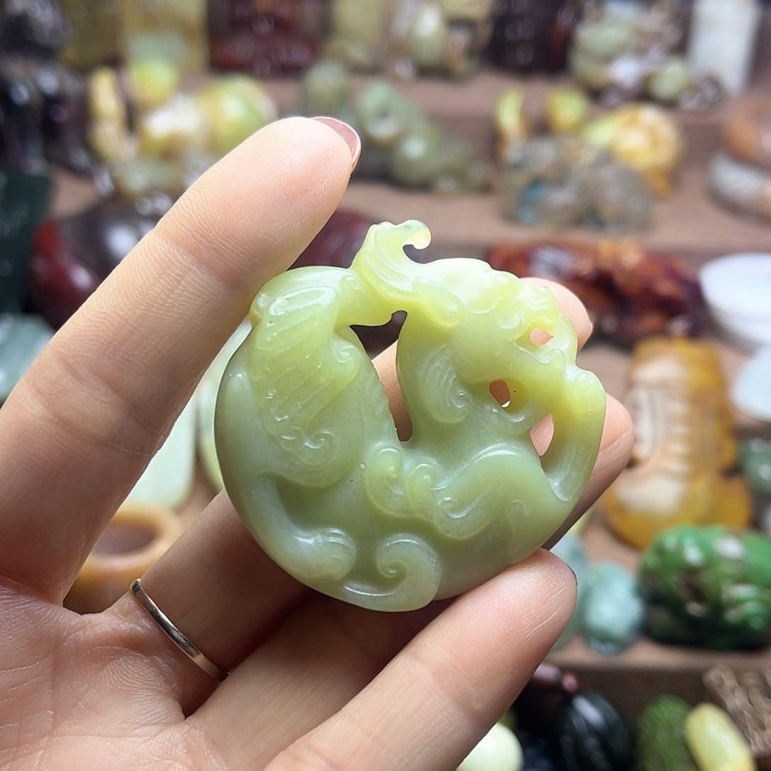 白玉菩提吊坠33。。