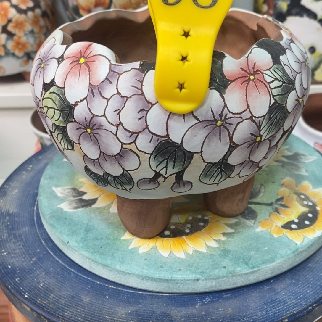 紫砂花盆水晶花盆98