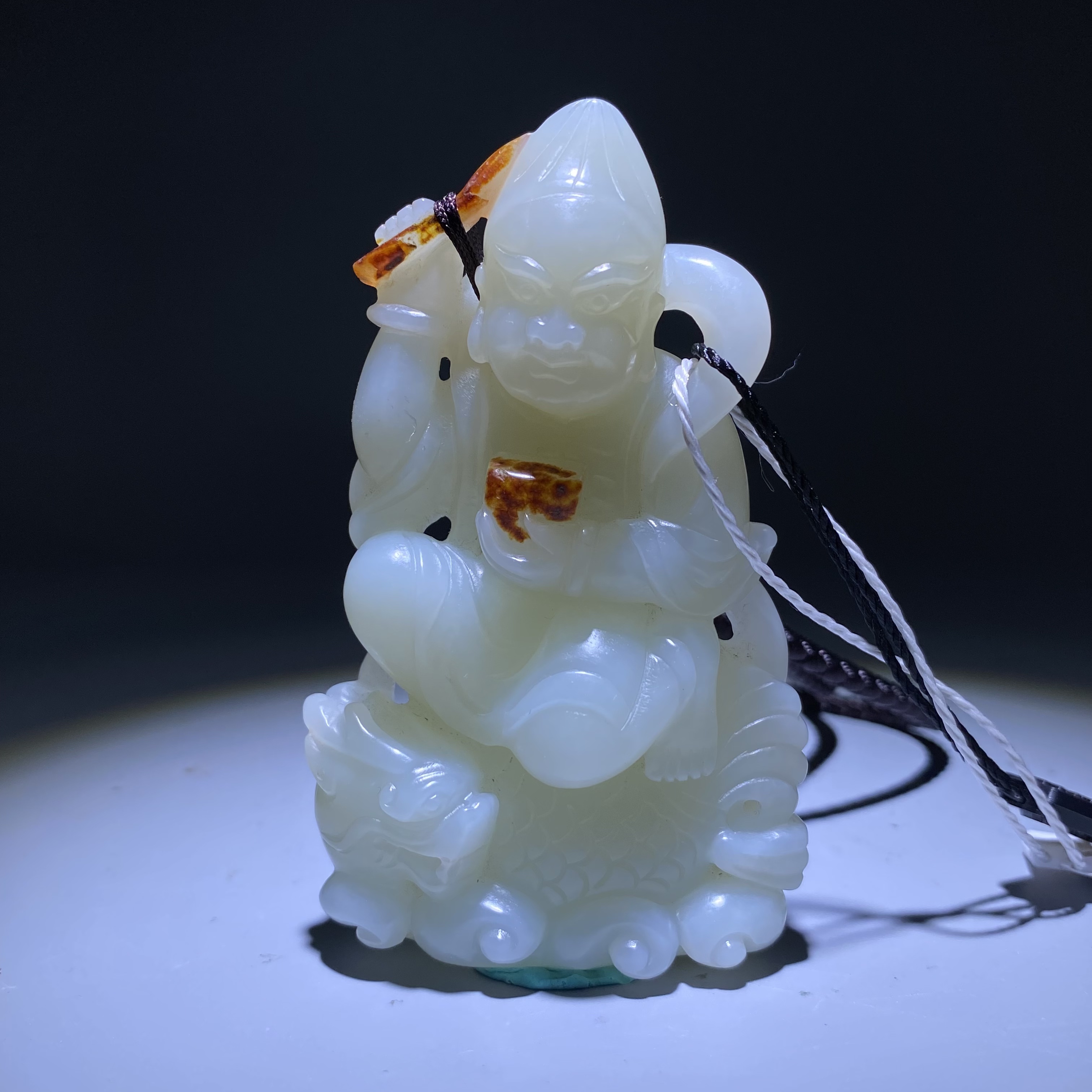 清-古玉独占鳌头把件25052700067