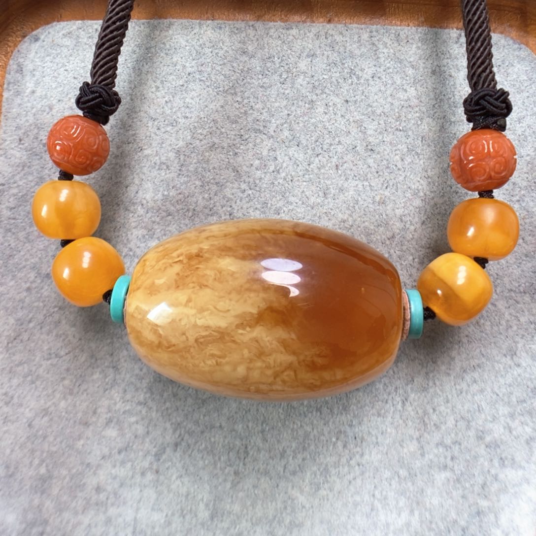 蜜蜡项链未镶嵌蜜蜡锁骨