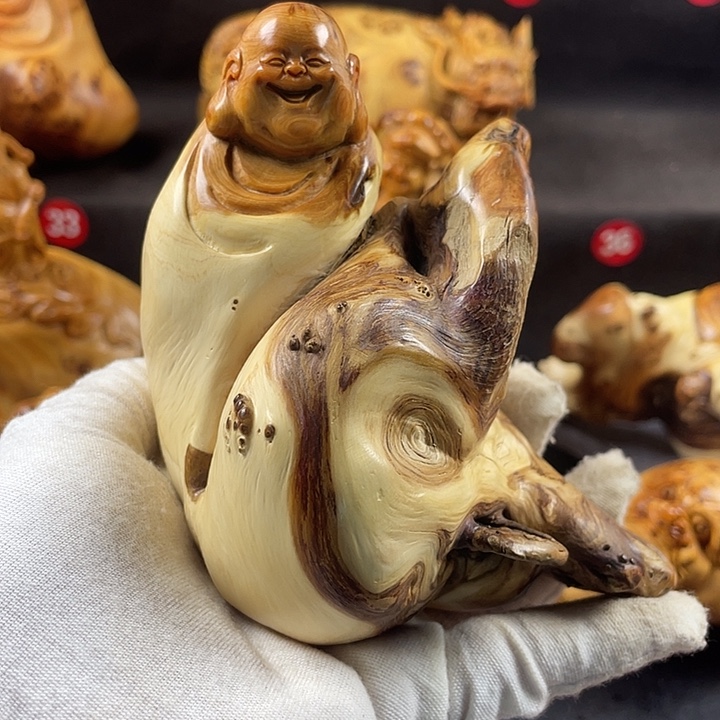 柏木（崖柏）米勒手把件