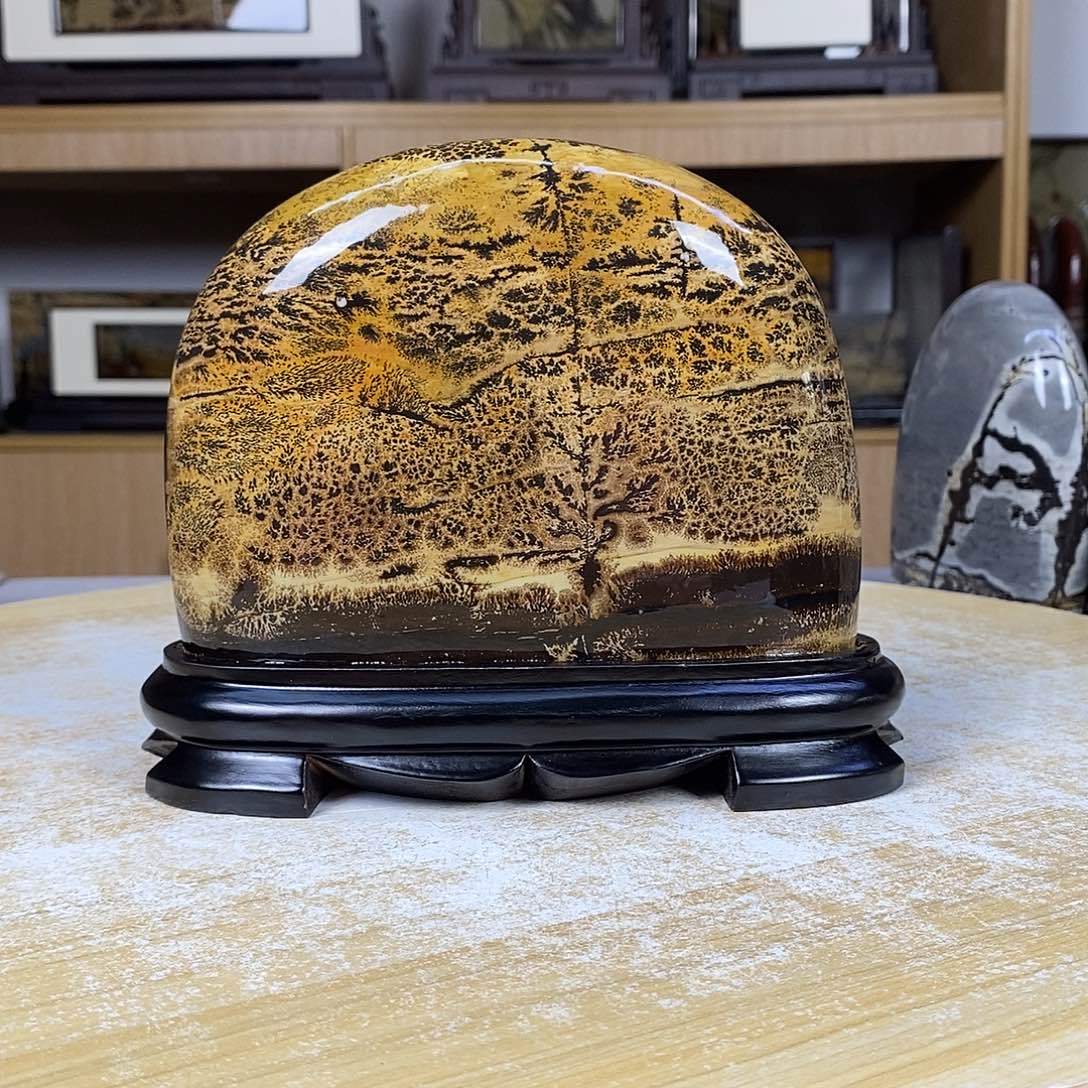 砖雕广西国画石摆件