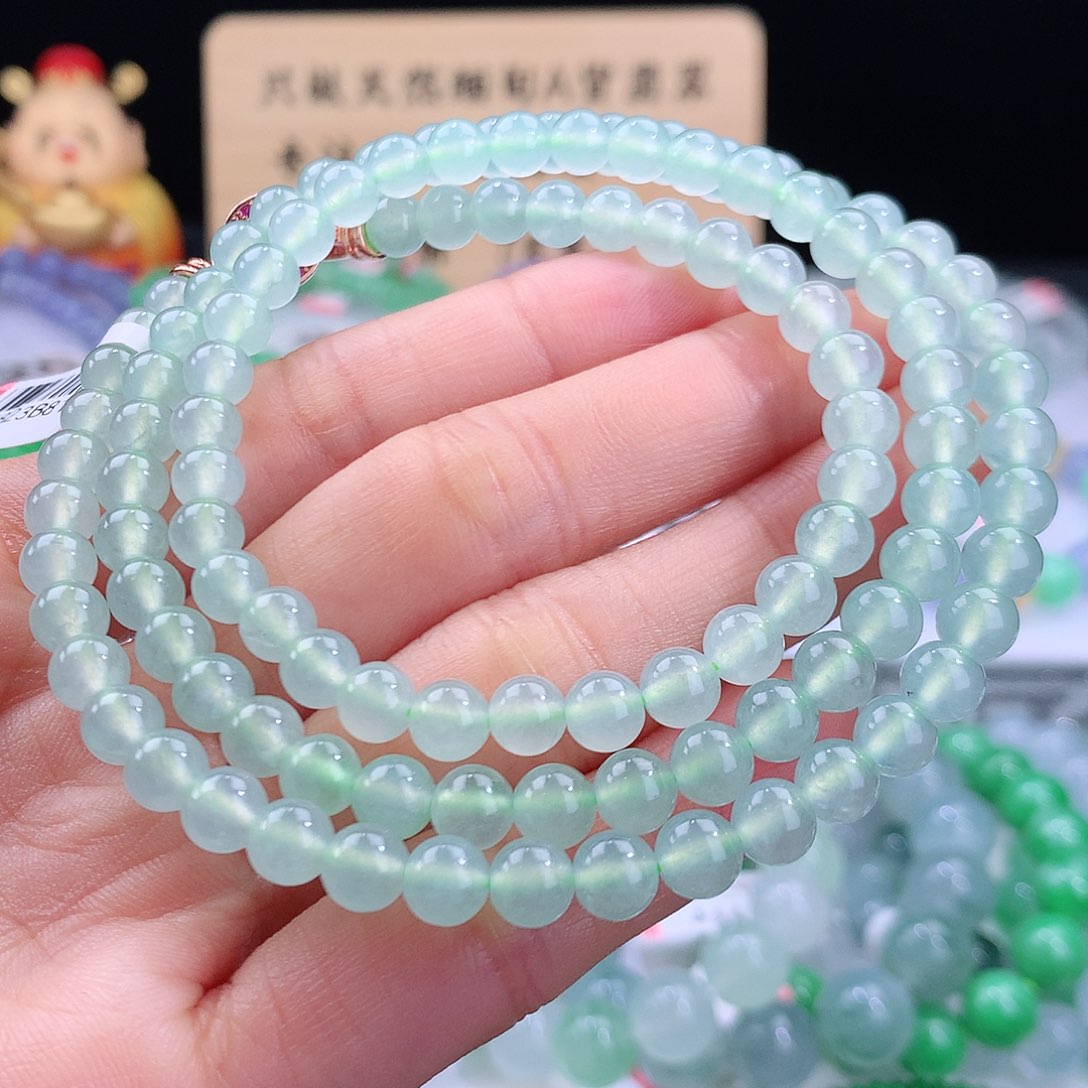 翡翠手链未镶嵌卡6