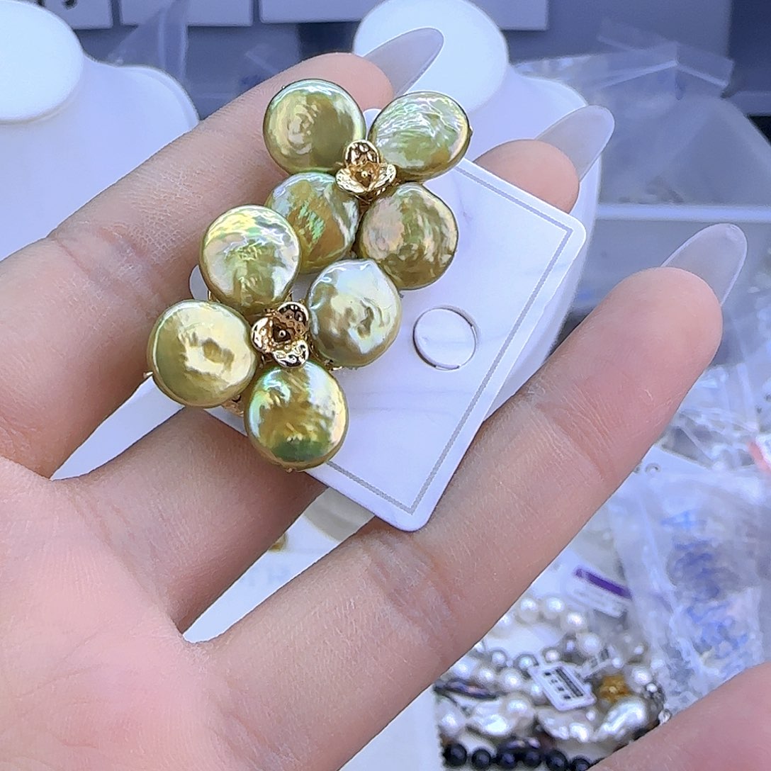 银S925镶嵌项链定制132淡水珍珠