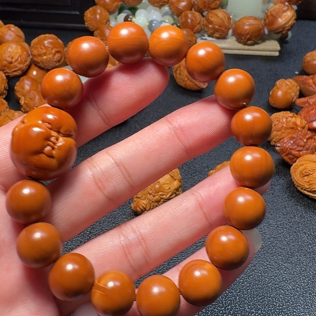 橄榄核手串/手链王晓明核雕艺术正圆