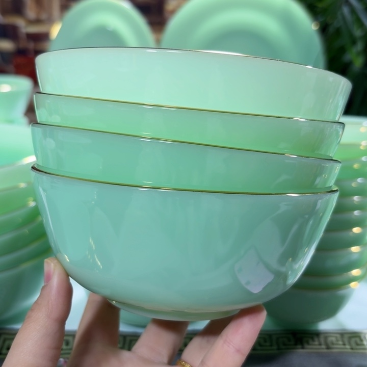 景德镇陶瓷玉瓷5.5寸4个