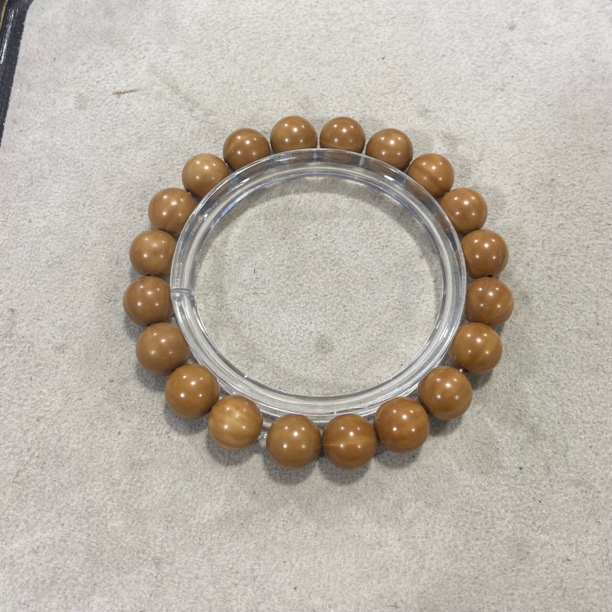 A206 光珠猴头卡1.0圆珠单圈手串