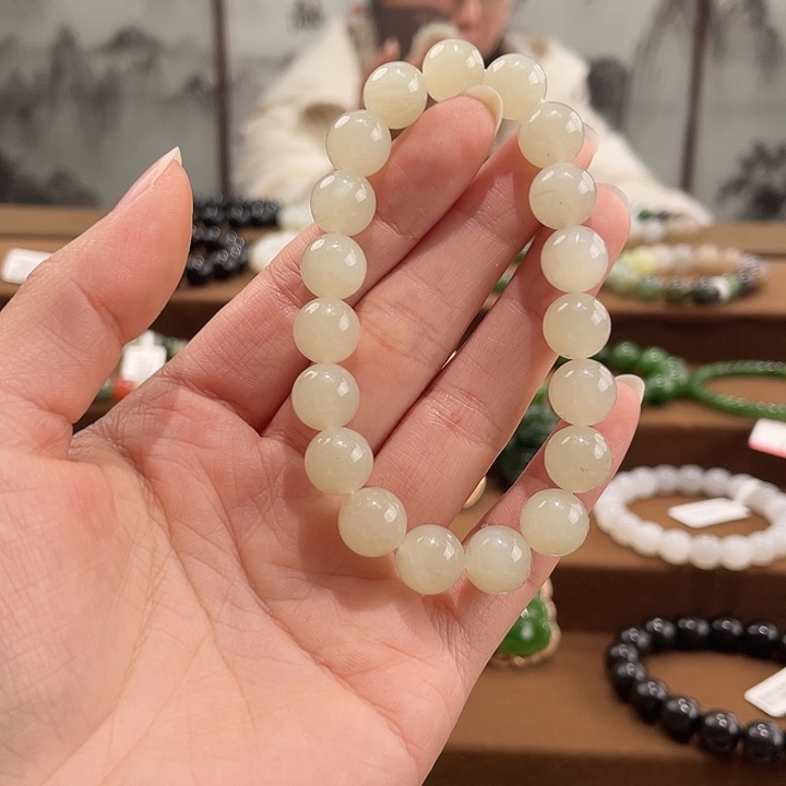 和田玉未镶嵌手链