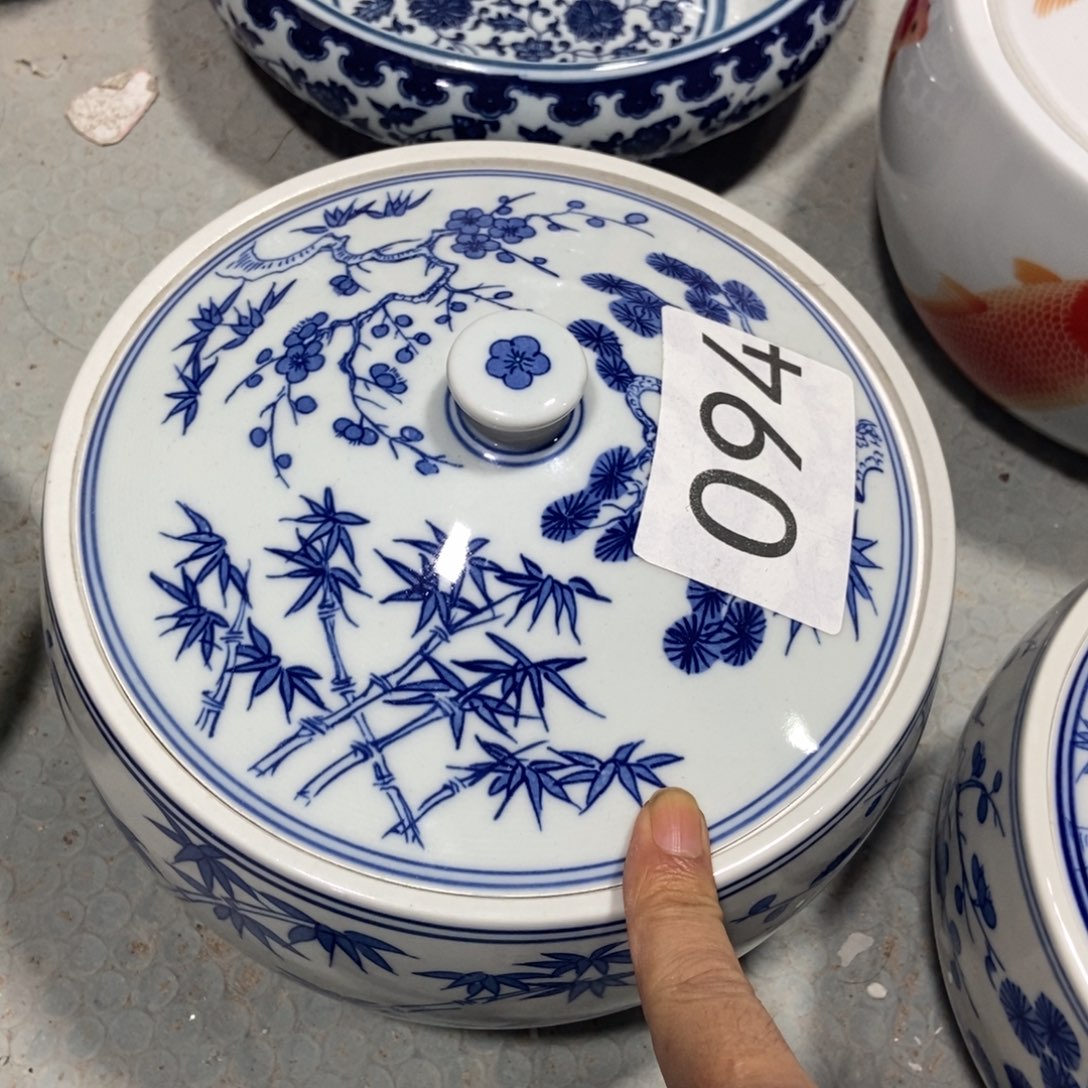 薄***糖瓷片景德镇陶瓷罐094