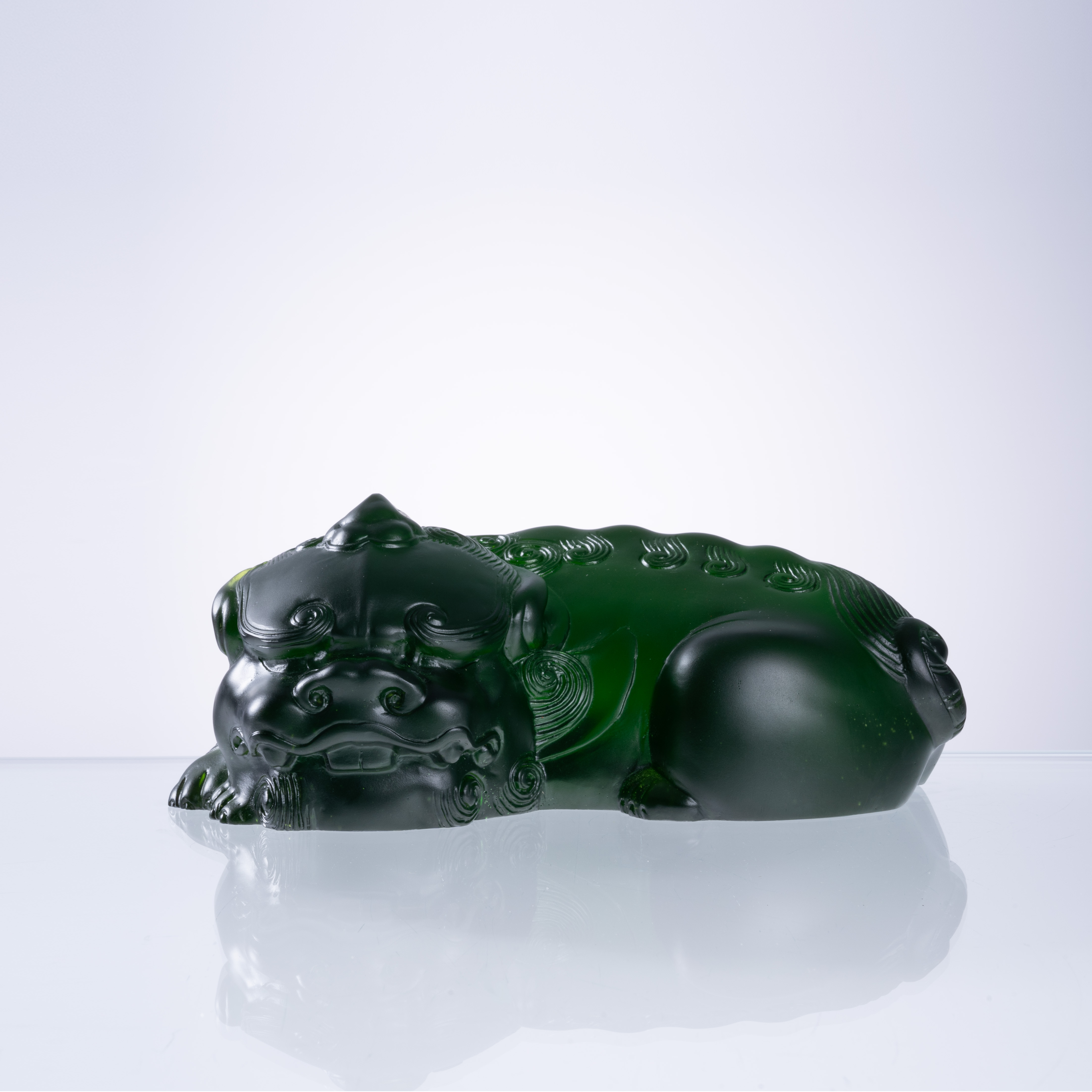 安桔美术馆【绿色貔貅】YB00388极简轻奢现代主义中式高档艺术摆件