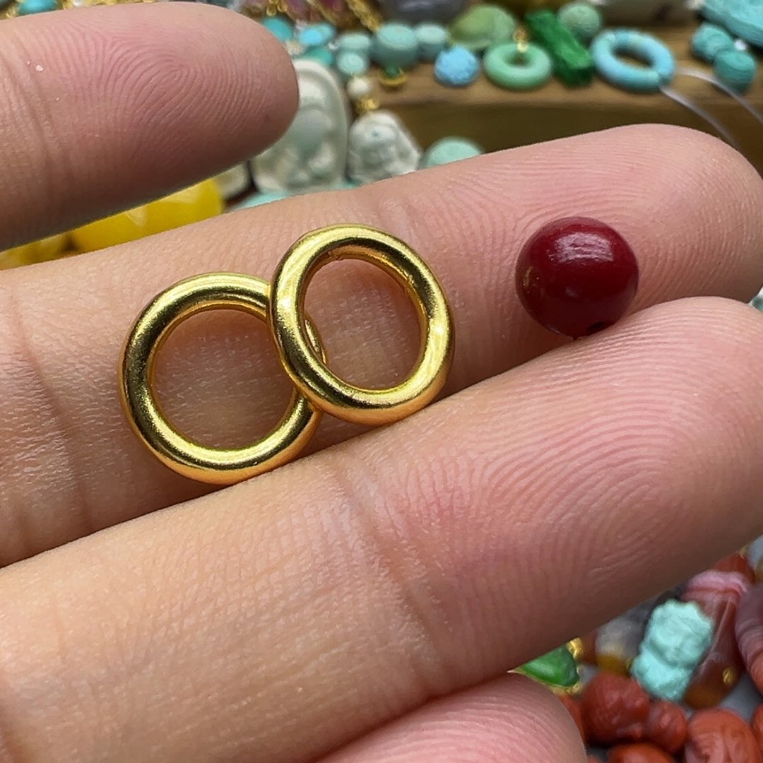 南红玛瑙颈饰银S925镀金镶嵌