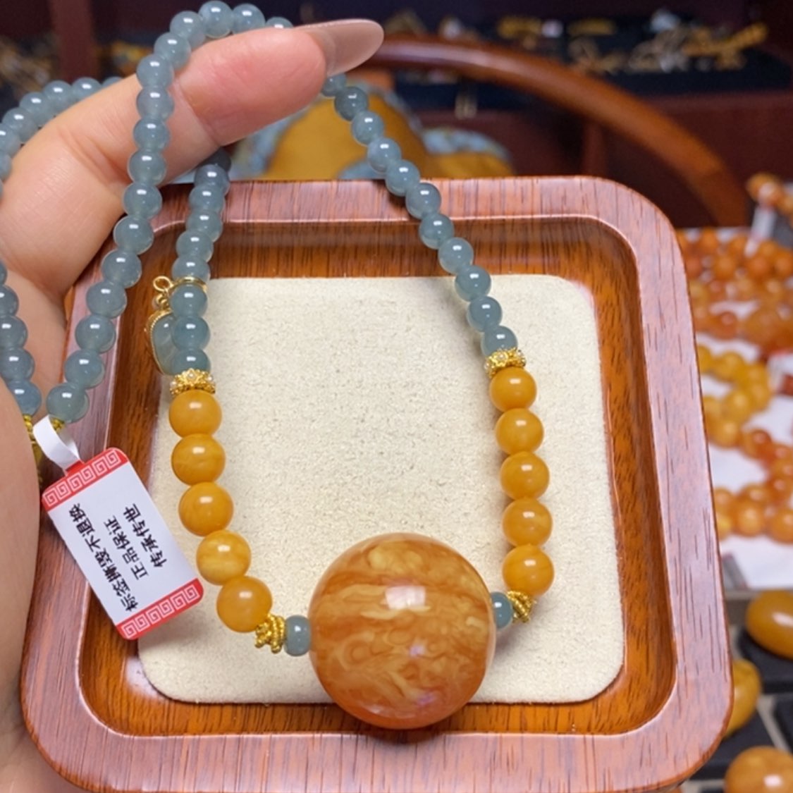 【闪购商品】蜜蜡颈饰未镶嵌项链