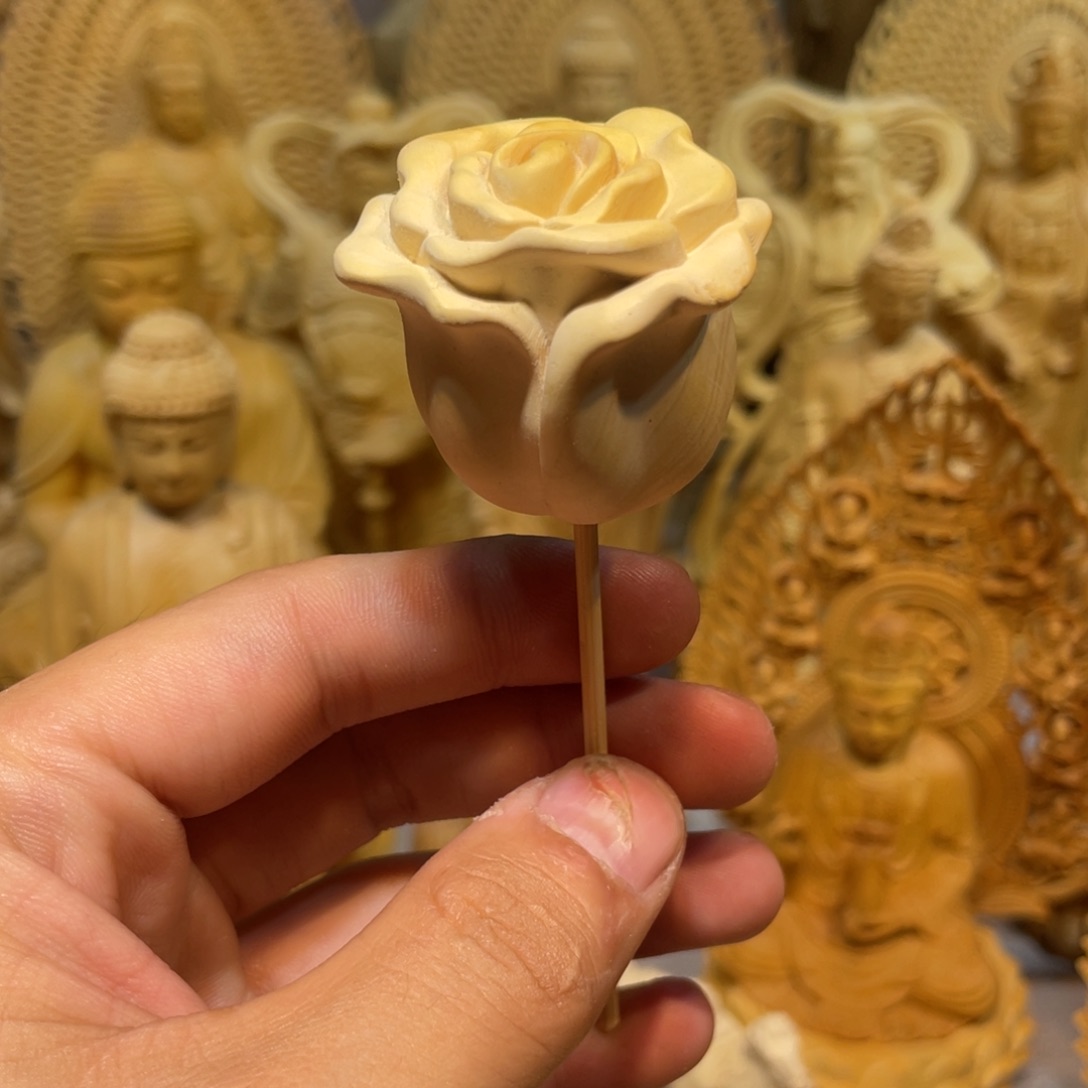 黄杨木小瑕疵玫瑰花