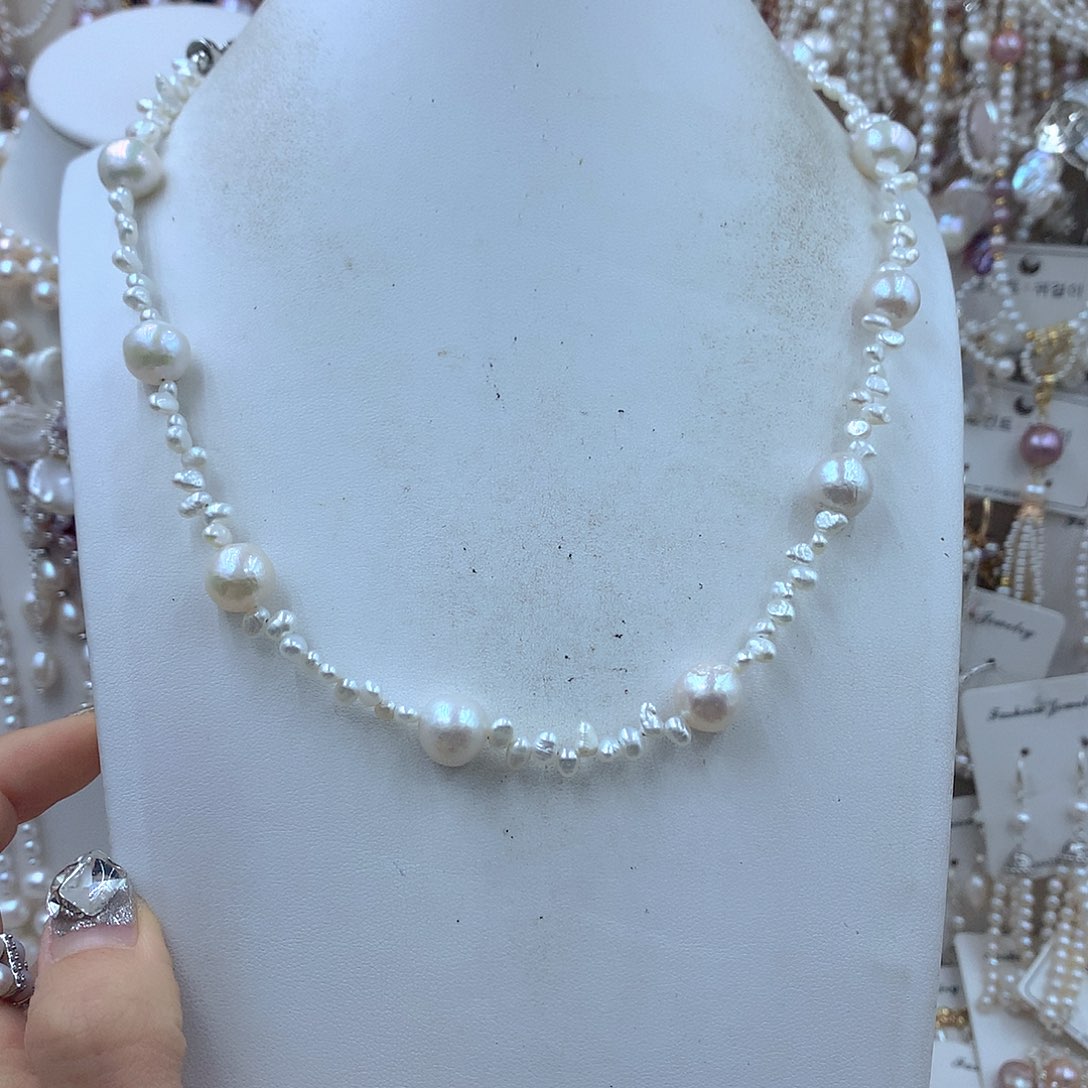 耳饰淡水珍珠银S925镶嵌