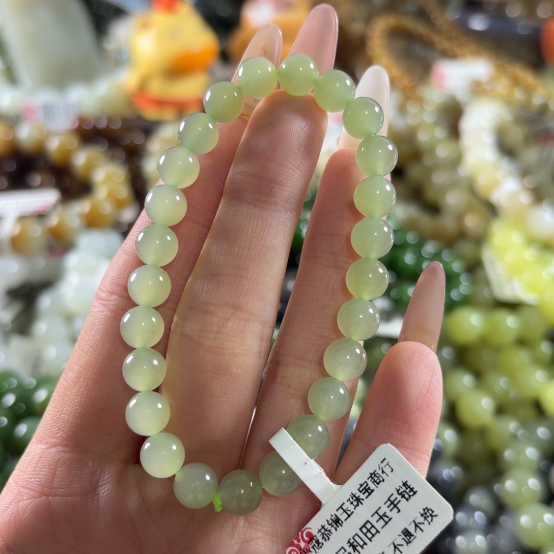 和田玉未镶嵌手链508