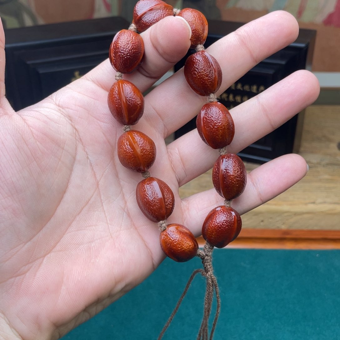 橄榄核吊坠梭*橘皮纹鲨鱼背表弟回血