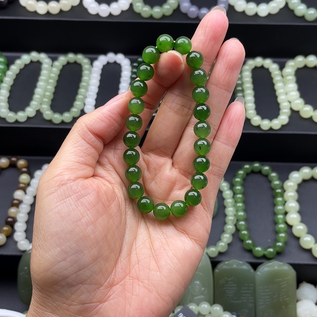 和田玉未镶嵌手链