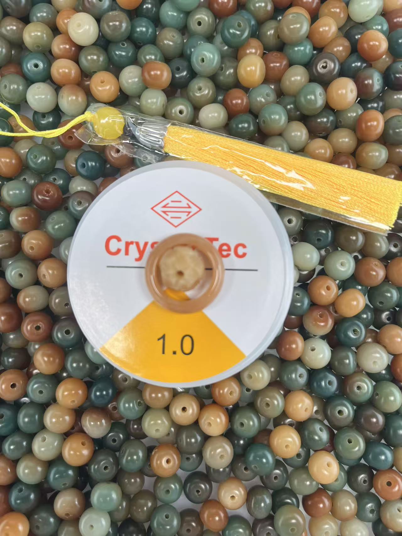 天然敦煌问天风格苹果珠散珠（10*8）
