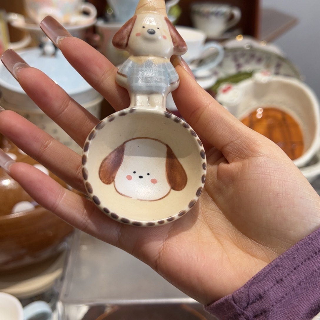 卡通小狗勺子单个