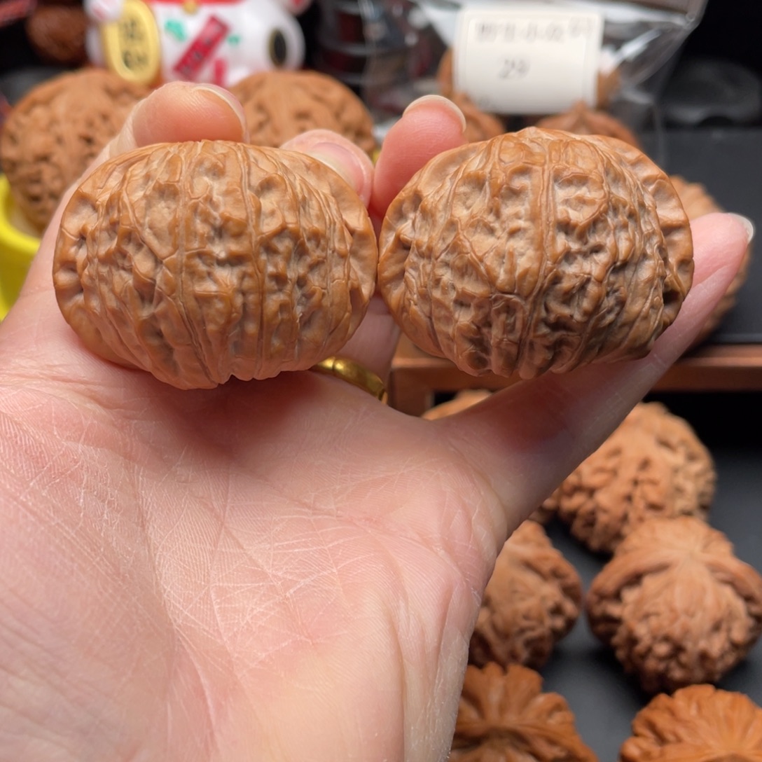 文玩核桃把件44南瓜墩