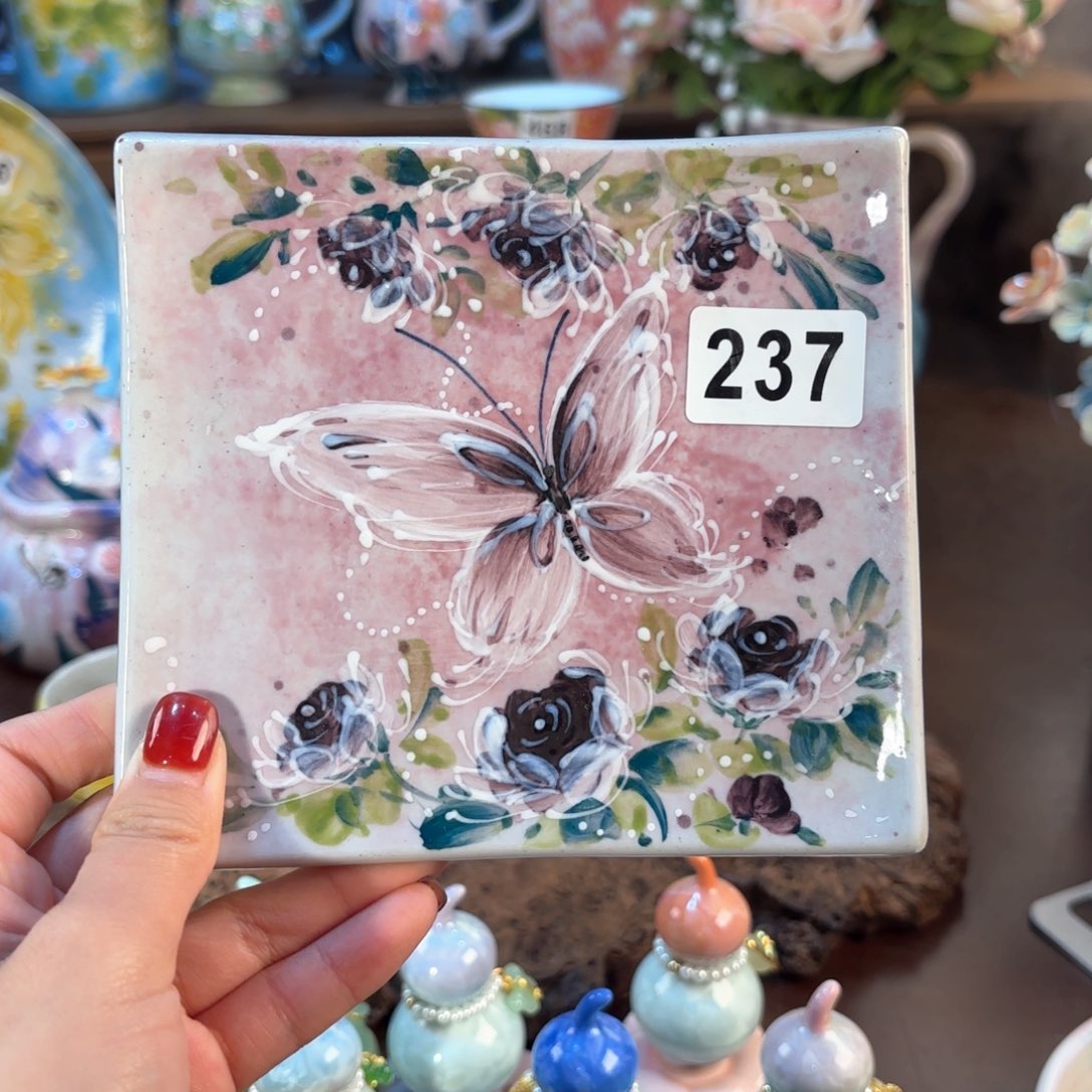 景德镇手绘高温釉下彩陶瓷茶具