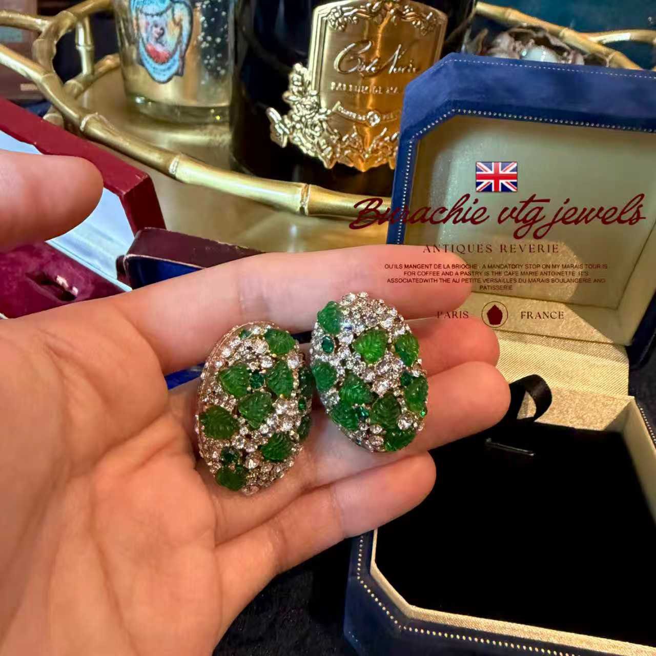 铜合金仿水晶耳饰 【5438】 周年珍藏英｜经典原标克拉CrownFrett