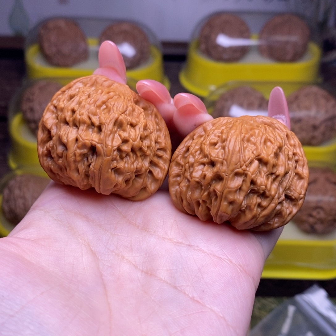 文玩核桃把件全品40+蝴蝶磨盘已打底