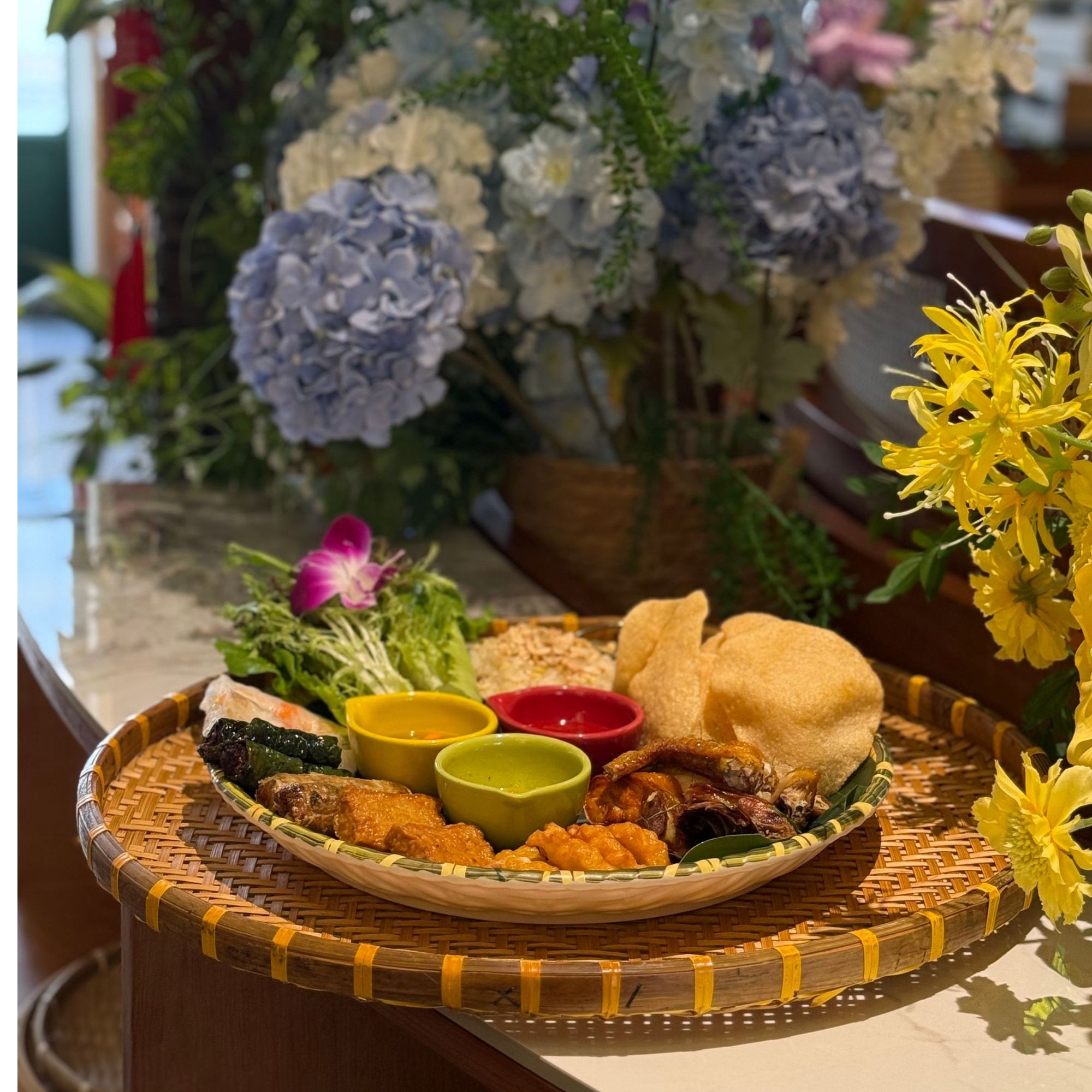 60CM 烟熏有孔晾晒框竹编家庭生活用品