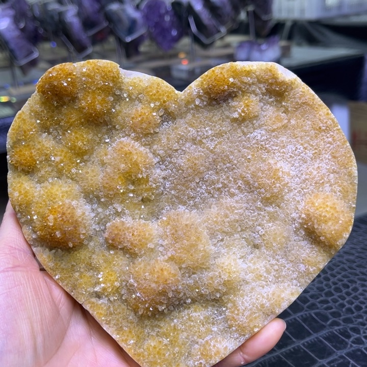未镶嵌水晶珠宝半成品黄金爱心