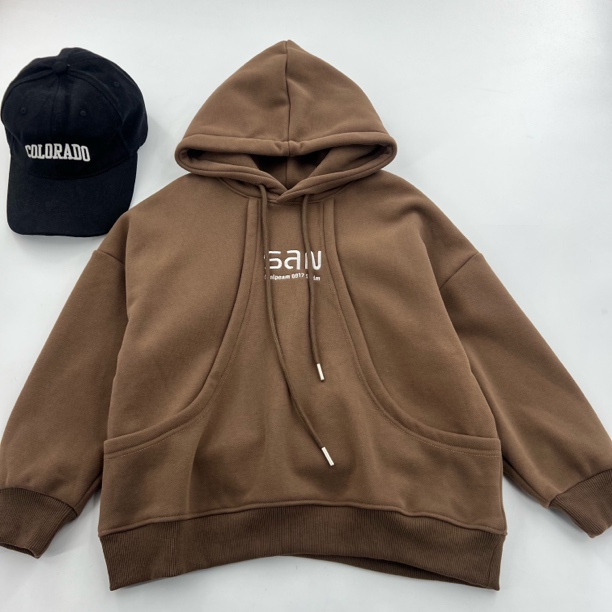 18577高端潮流时尚百搭休闲童装时尚加绒卫衣A10-4-4