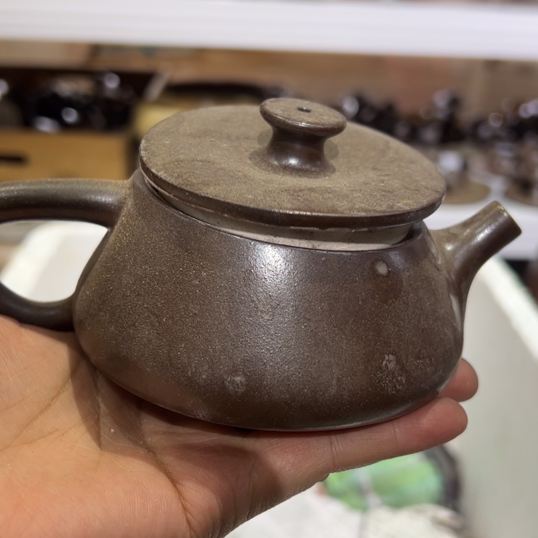 贵台龙窑柴烧茶壶90