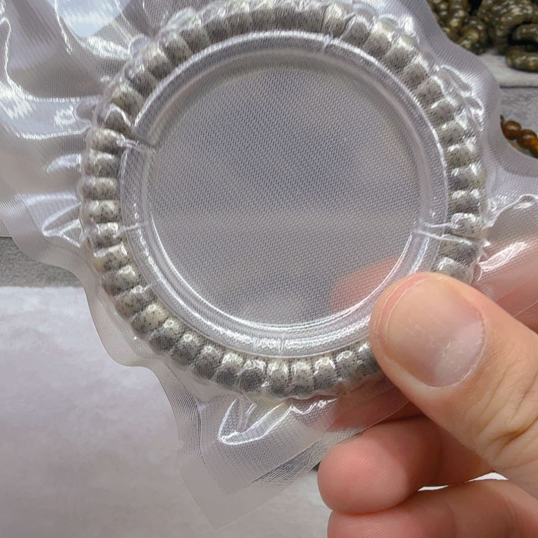 星月菩提手串15高端卡姿兰大眼睛黑冰星月菩提单圈9×4片